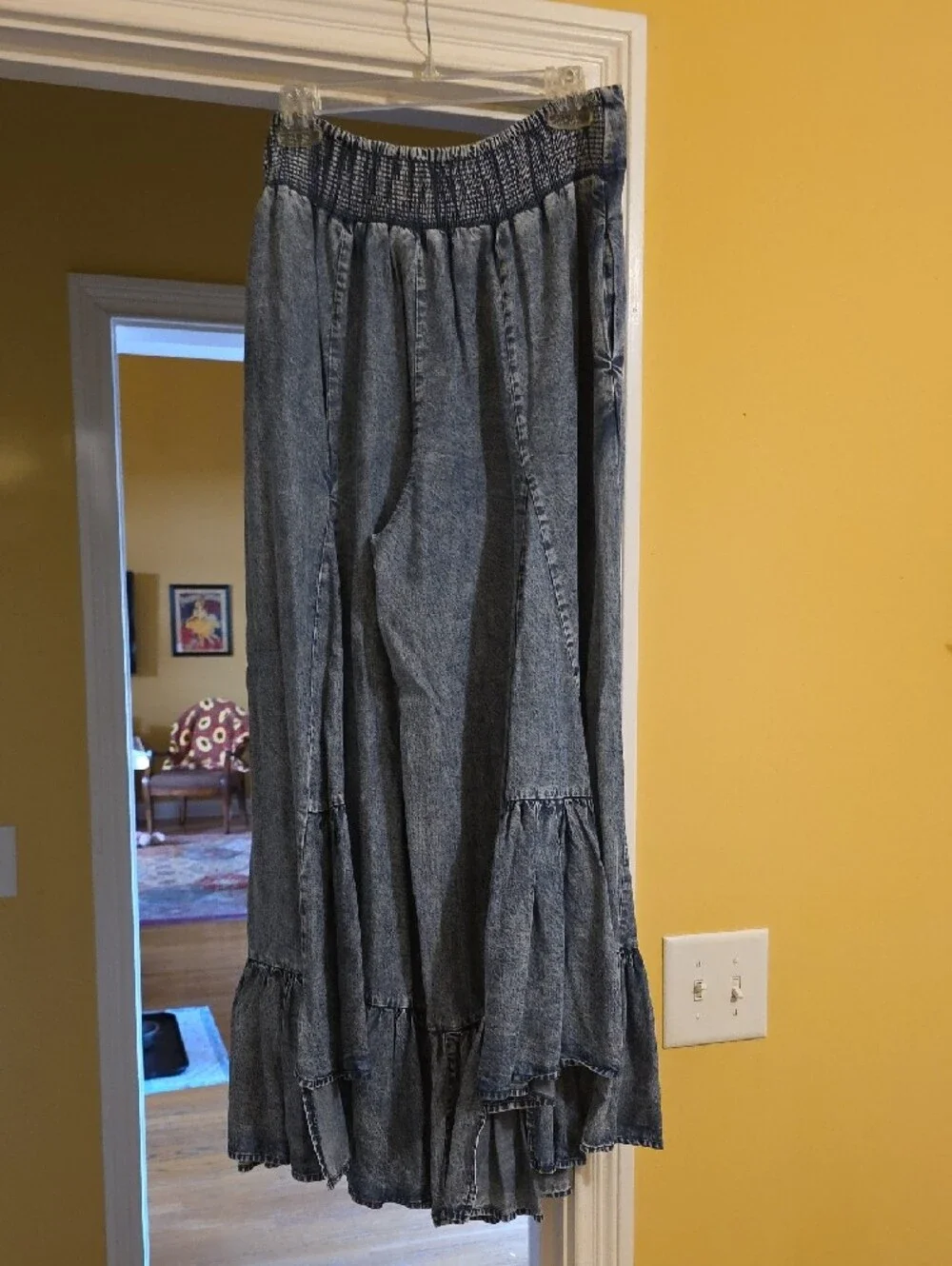 NWT Oli & Hali Wide Leg Ruffled Pants - Picture 3 of 5
